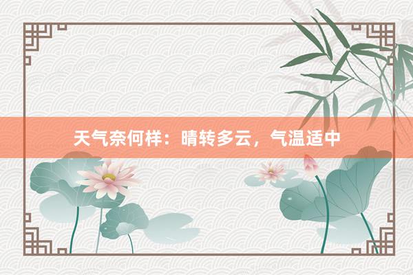 天气奈何样：晴转多云，气温适中